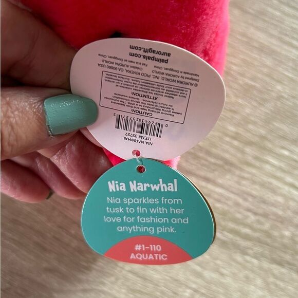 NWT … PALM PALS “Nia Narwhal” Plush - Picture 3 of 4